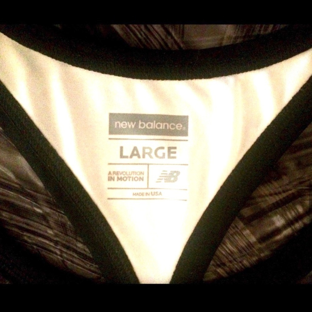 NEW BALANCE Racerback Tank Tops, gray - Picture 2 of 3